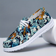 Lightweight Planet Print Skate Shoes Outdoor Sneakers