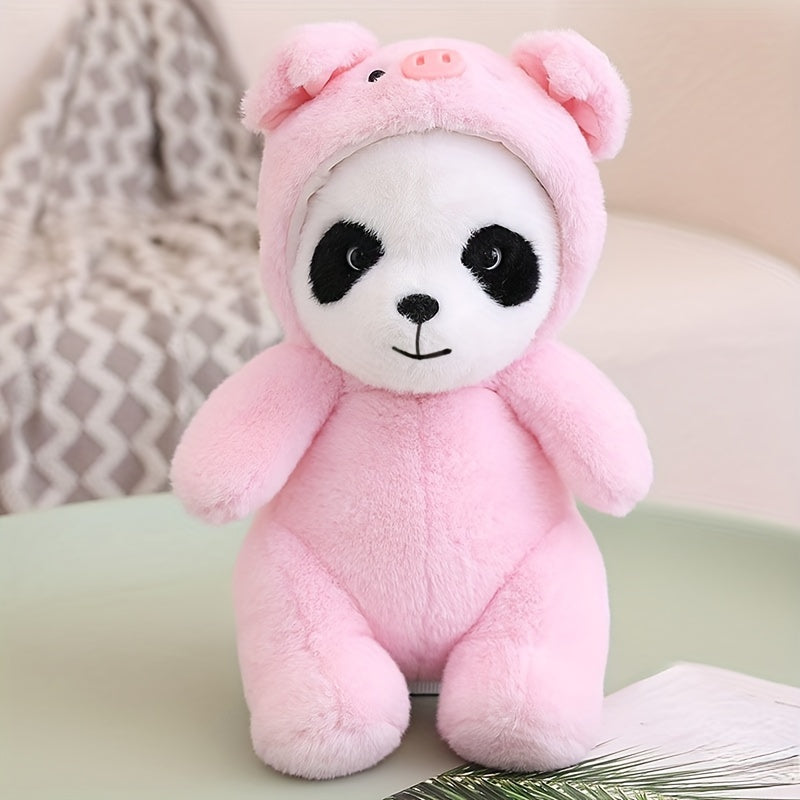 8in Panda Transforms Into Doll Imitates Bear Plush Toy Birthday Gift