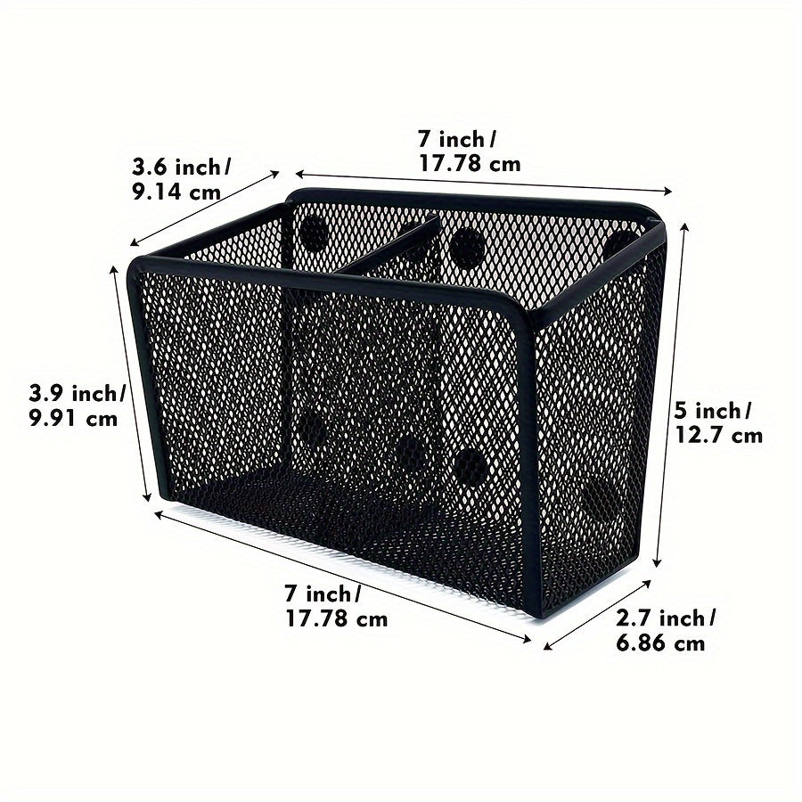 Mesh Pencil Case Pen Holder Desktop Storage Box