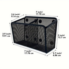Mesh Pencil Case Pen Holder Desktop Storage Box