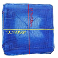 4-Layer Foldable Food Dehydrator with Zip Opening Hanging Nylon Net