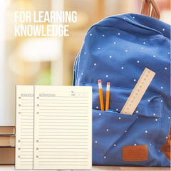 A5 Refill Paper 80 Pages Lined Loose Leaf 6 Hole Punched