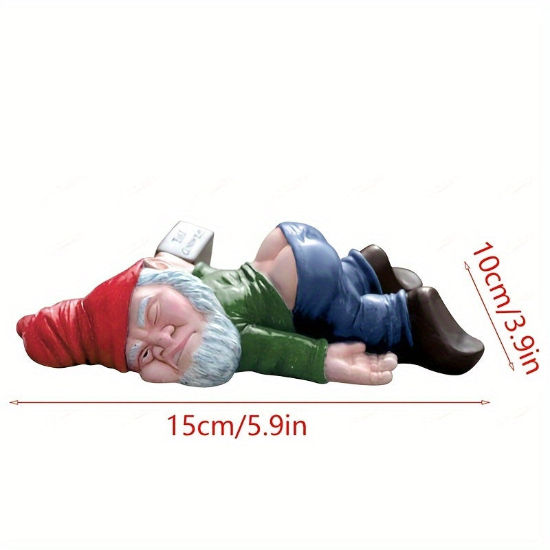 Drunken Dwarf Figurine Home Decor Indoor Display Funny Creative Figurine
