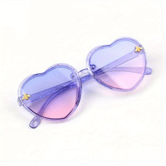 Girls Heart Shaped Sunglasses for UV Protection