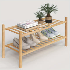 Bamboo Shoe Rack Shoe Storage Organizer