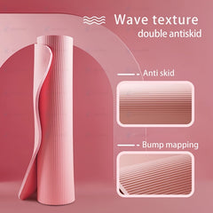 Non slip Thickened Yoga Mat Fitness Mat High Density Sports Yoga Mat
