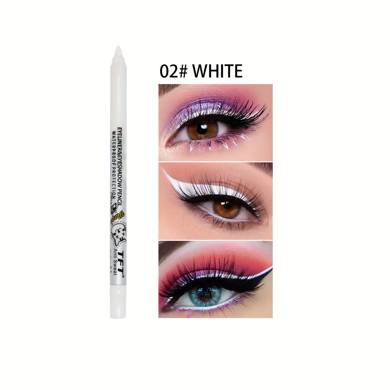 Colorful Eyeliner Pen High Pigmented Pearly Shimmer Metallic Waterproof Stick