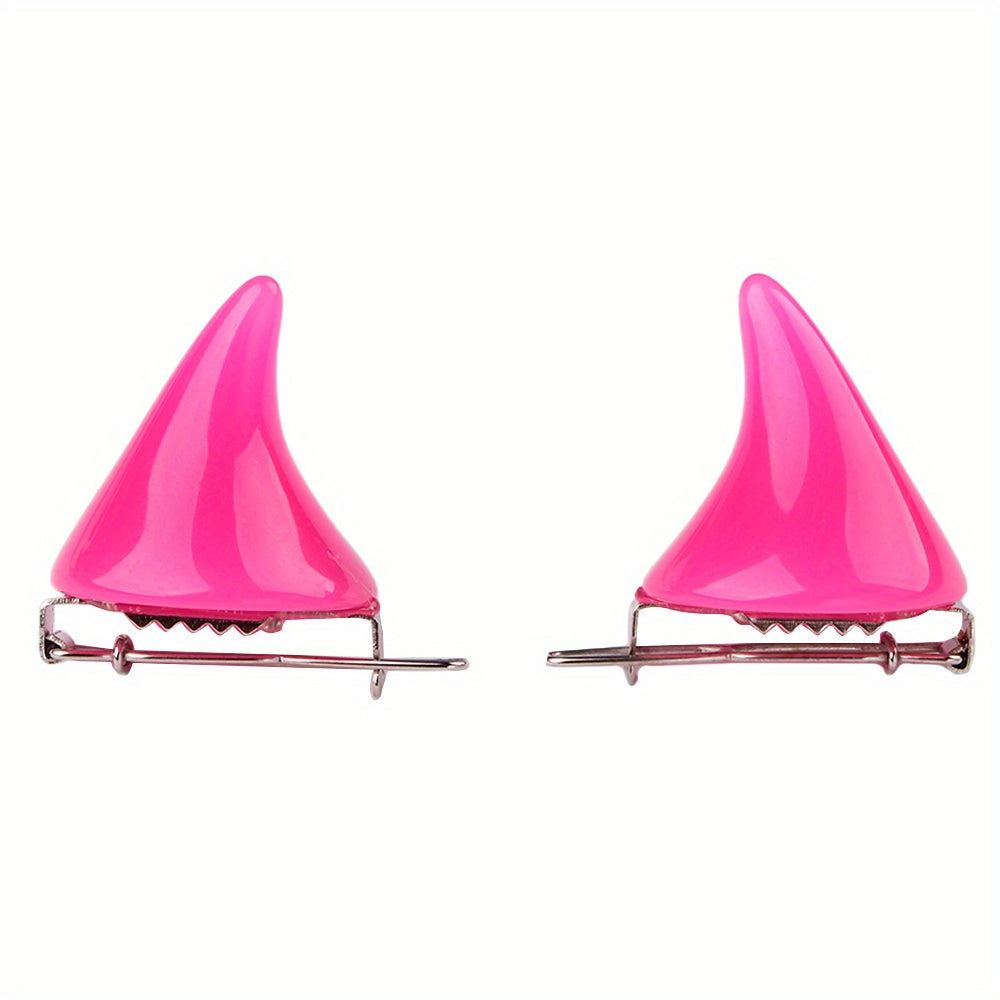 Cartoon Demon Horn Hair Clips for Girls