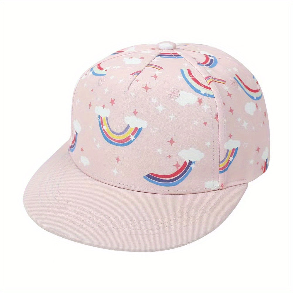 Kids Sunshade Baseball Cap Outdoor Cartoon Pattern Breathable Adjustable
