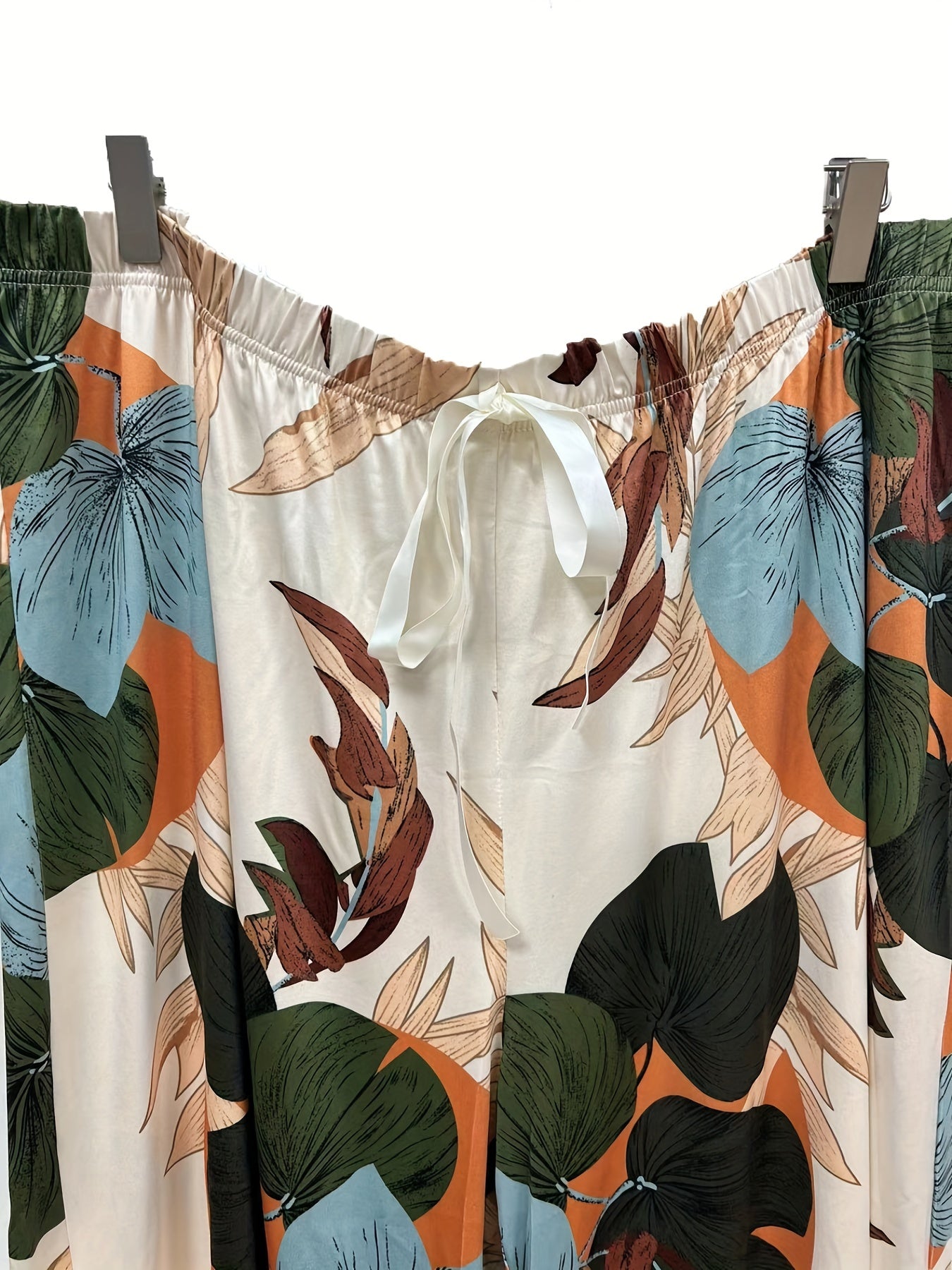 Floral Lounge Pants Drawstring Comfort Pajama Pants