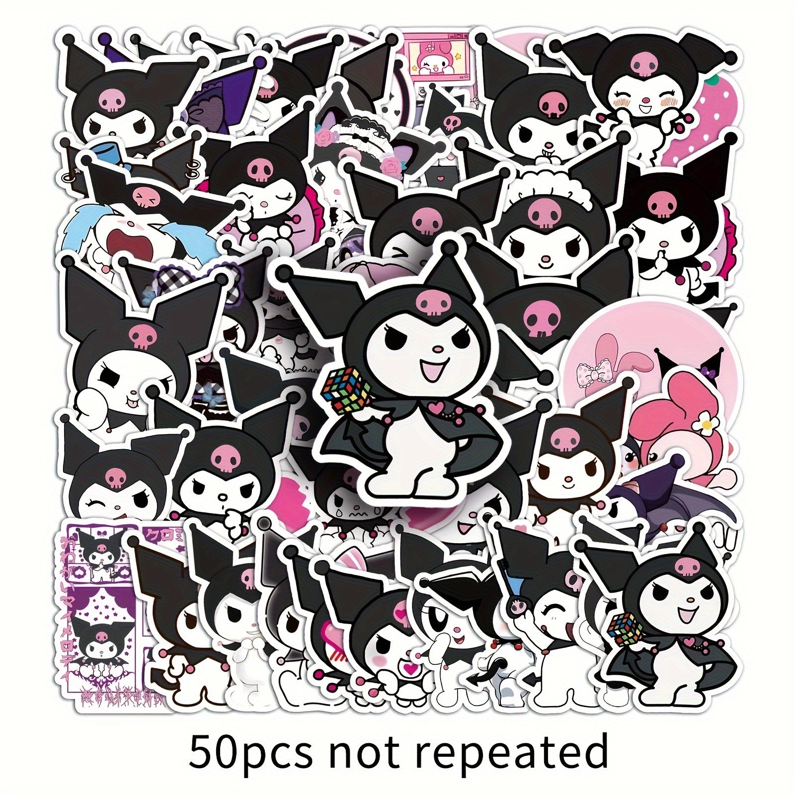 50pcs Anime Cartoon Graffiti Stickers Waterproof Guitar Skateboard Phone Lap