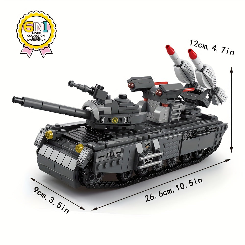 Military Vehicles Model Building Block Toys DIY Tanks Aircraft Model