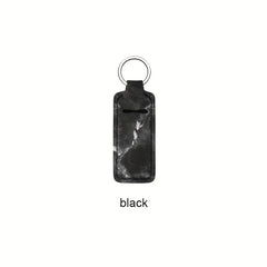 Lip Balm Holder Keychain Elastic Lip Balm Bag Keychain