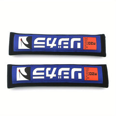 2pcs JDM Cotton SeatBelt Cover Soft Harness Pad Shoulder Pads Red