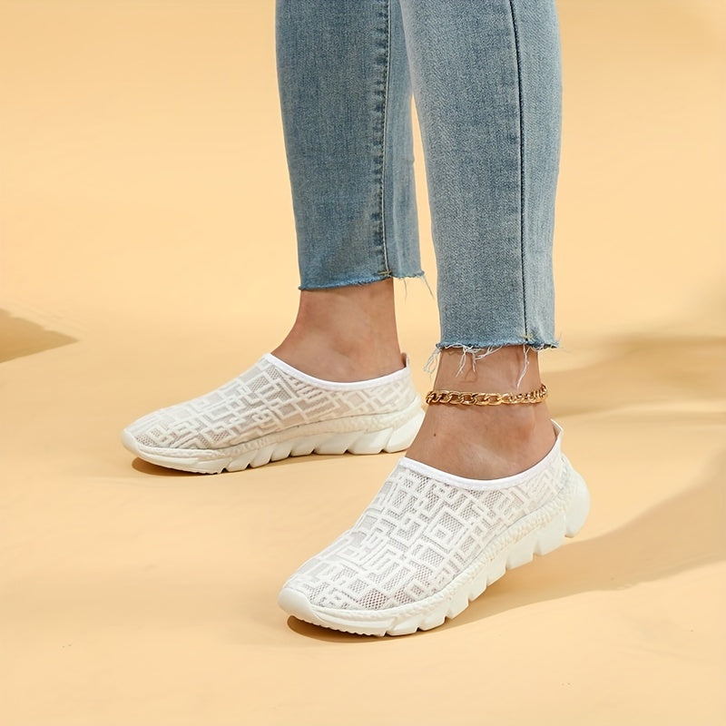 Women's Mesh Slip-On Sneakers Lightweight Casual Outdoor Shoes