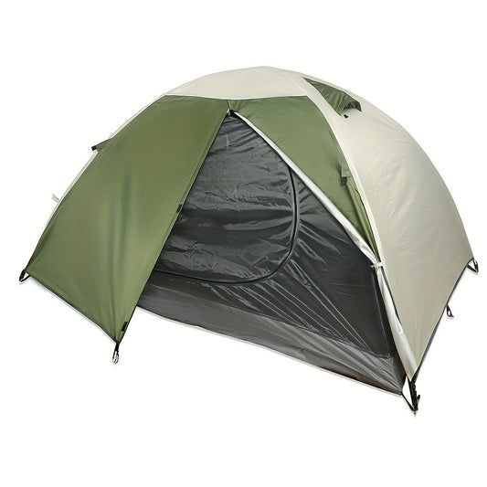 Double Layer Portable Tent with Rain & Wind Protection for Camping