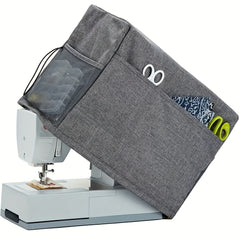 Portable Sewing Machine Cover Waterproof Dust Cover With Side Pockets