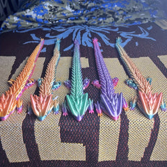 Large Dragon Head Toy - Colorful Plastic