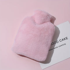 1000ml Faux Rabbit Fur Hot Water Bag Long lasting Warmth Hand Warmer