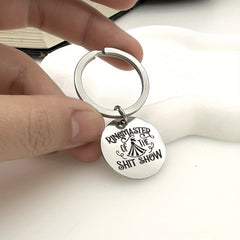 Letter Printed Keychain Backpack Purse Decoration Pendant