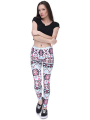 Geometric Print Skinny Leggings High Waist Yoga Leggings