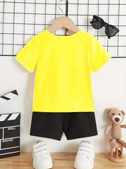 Boy's LITTLE MAN 2pc T-shirt & Shorts Set
