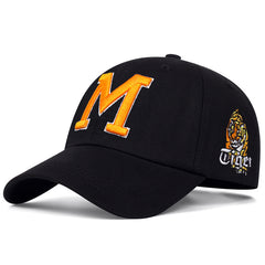 Men's Letter & Tiger Embroidered Cap