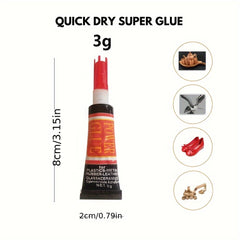 10pcs Instant Strong Bond Liquid Glue Cyanoacrylate Adhesive Nail Gel 502