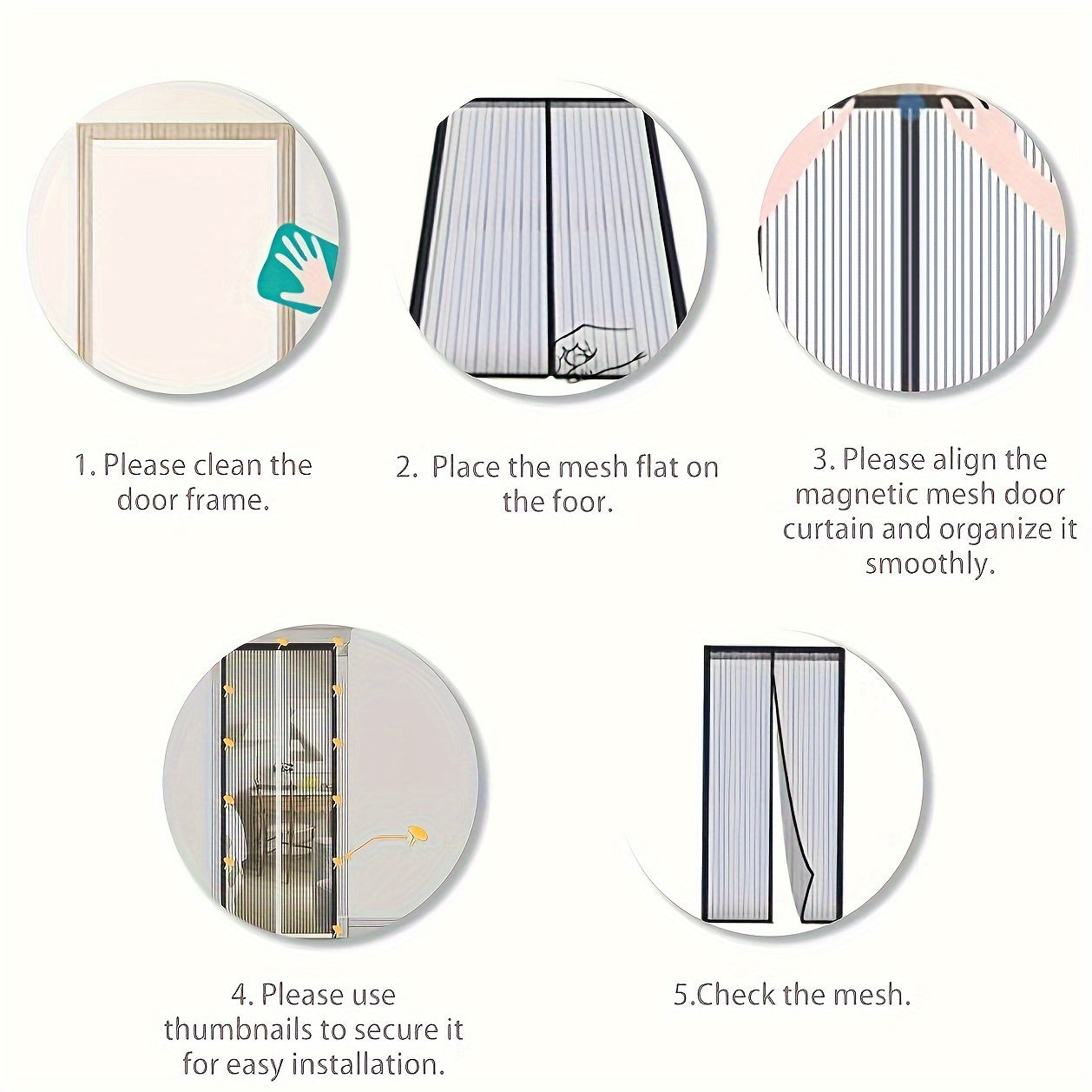 Chocolate Owl Pattern Magnetic Screen Door - Strong Mesh Sealing Magnet