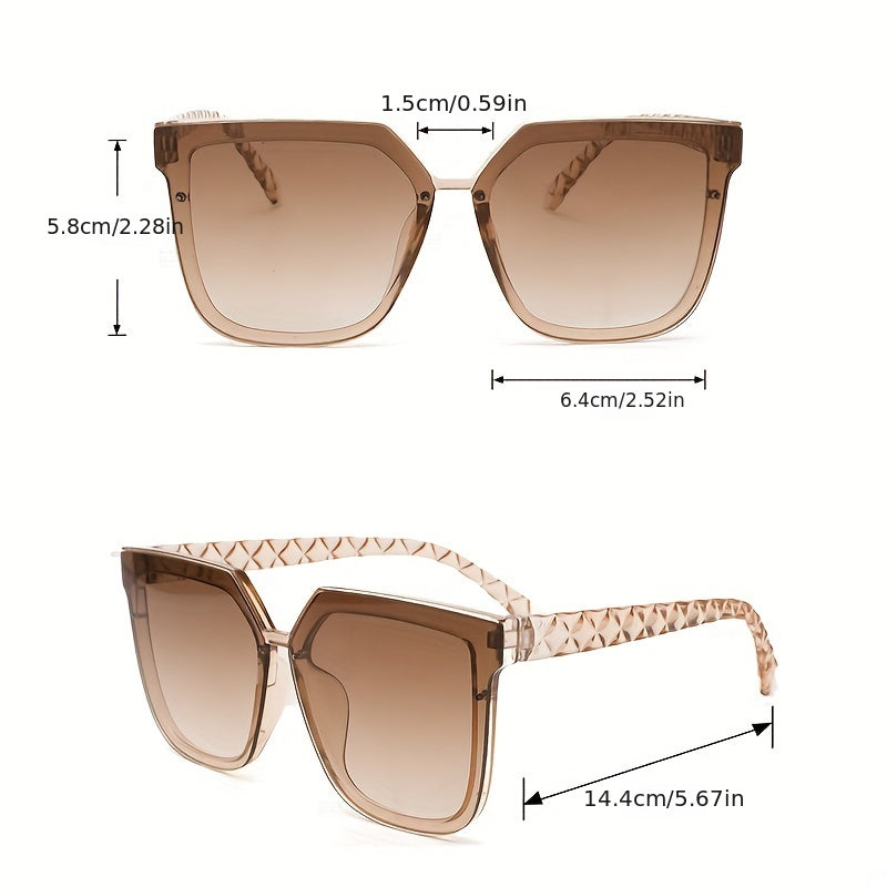 Cat Eye Sunglasses Oversized Gradient Lens UV400