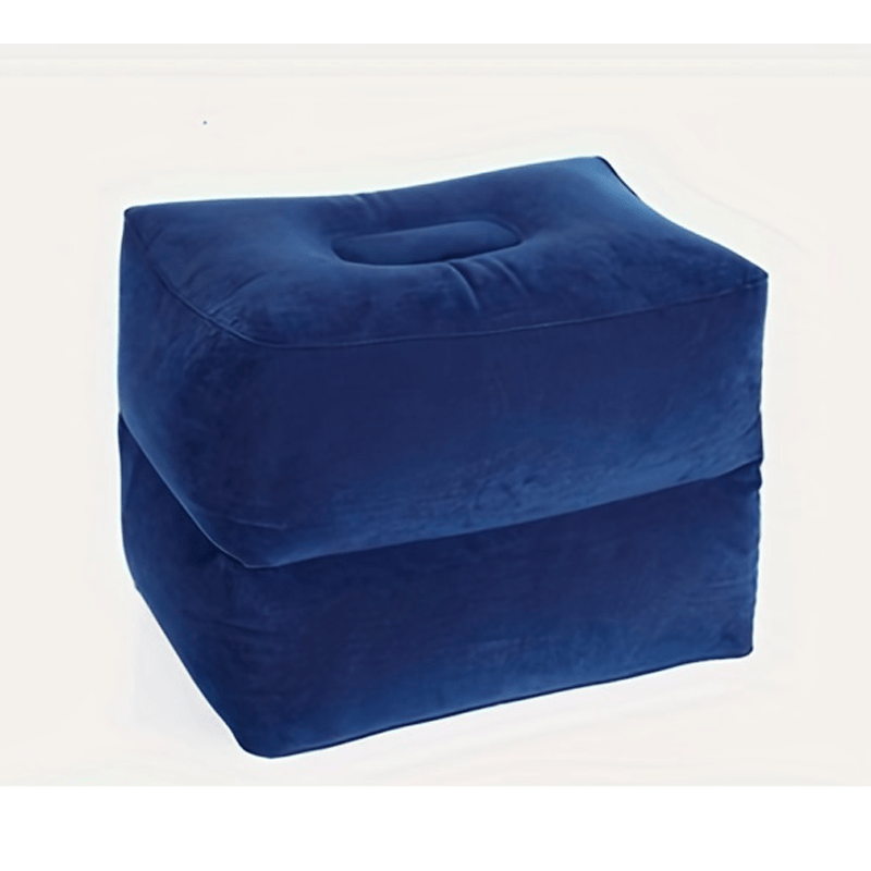 Inflatable Flocking PVC Ottomans for Travel and Office Nap