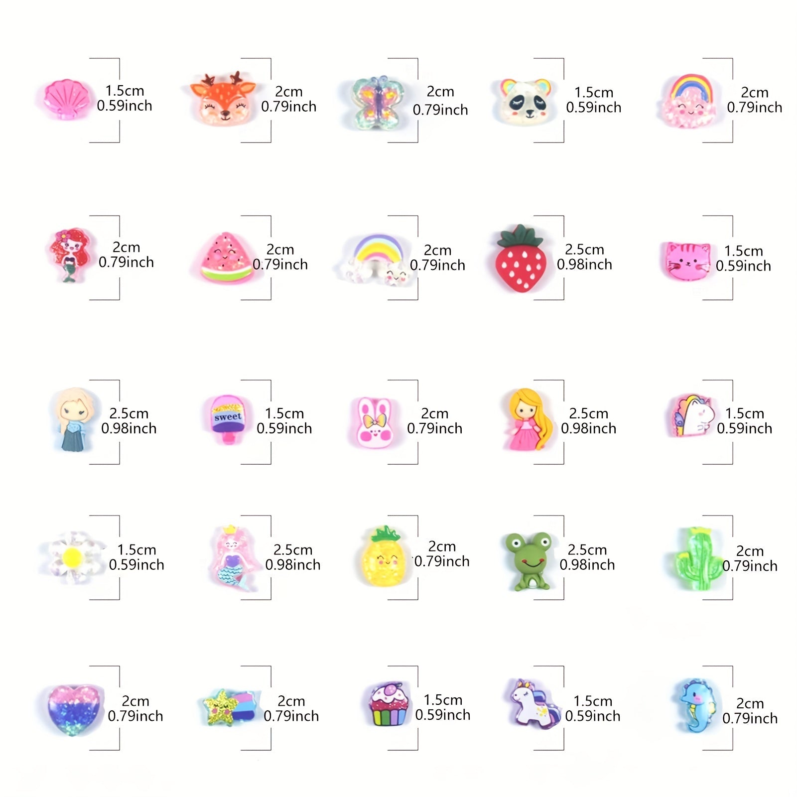 25 Pairs Hypoallergenic Cartoon Animal Earrings for Girls