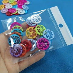 50pcs Mixed Resin Buttons For Children's Clothing Sewing DIY Supplies