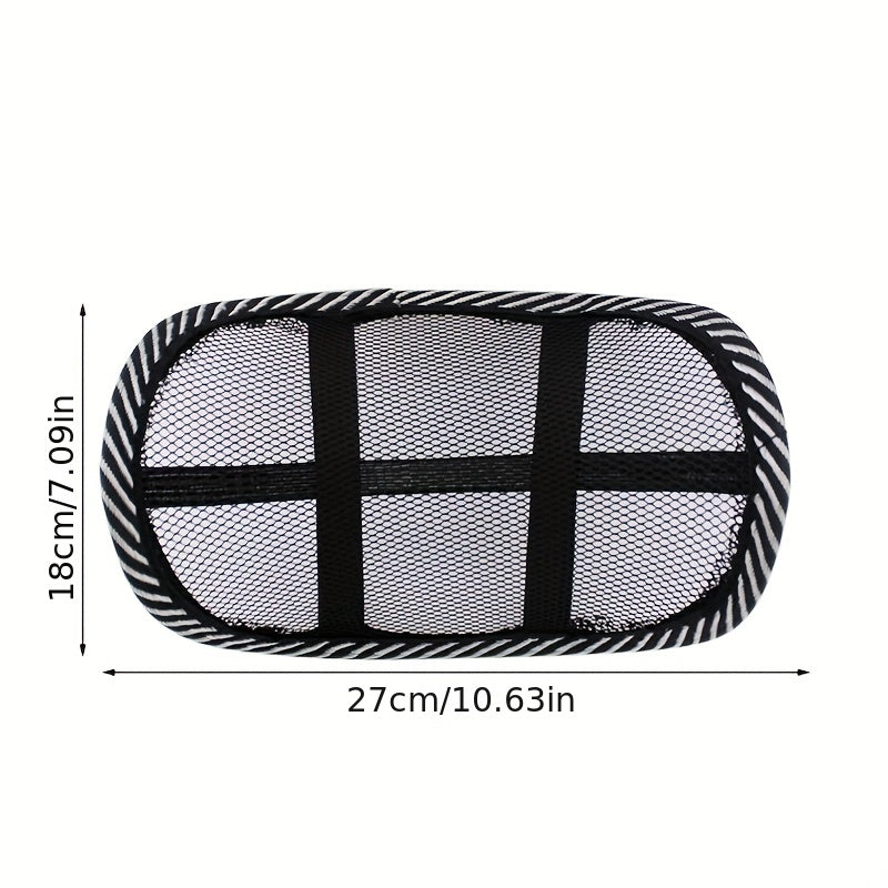 Car Headrest Mesh Neck Pillow Breathable Mini Waist Pillow