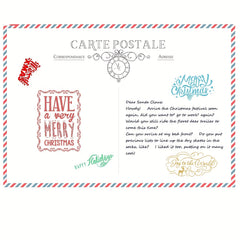 Xmas Clear Stamps: Blessing Words Silicone Stamps DIY Scrapbooking Supplies