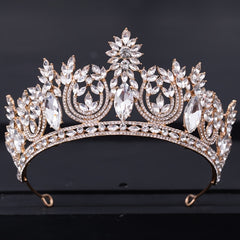 Crystal Big Crown Tiara Queen Women Beauty Pageant Prom Crowns Tiaras