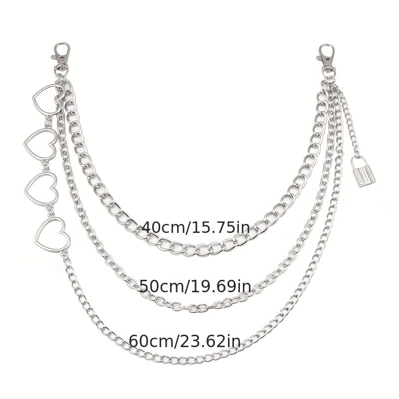 Punk Layered Chain Pants Chain For Men