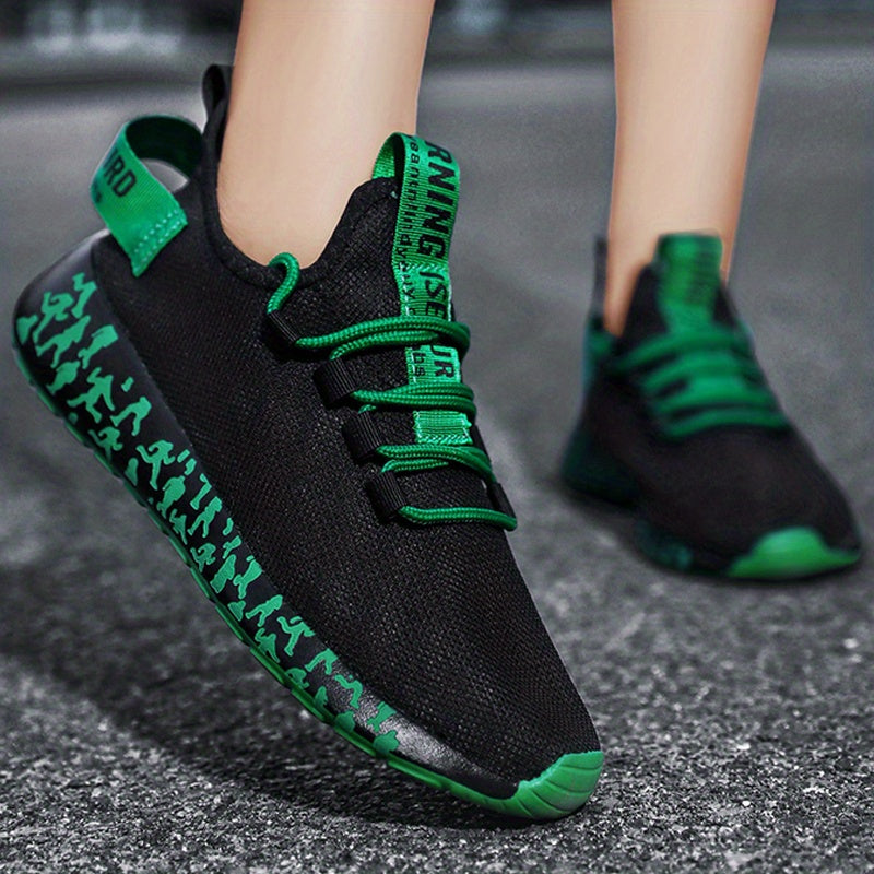Women's Breathable Knit Sneakers Casual Lace Up Running Shoes