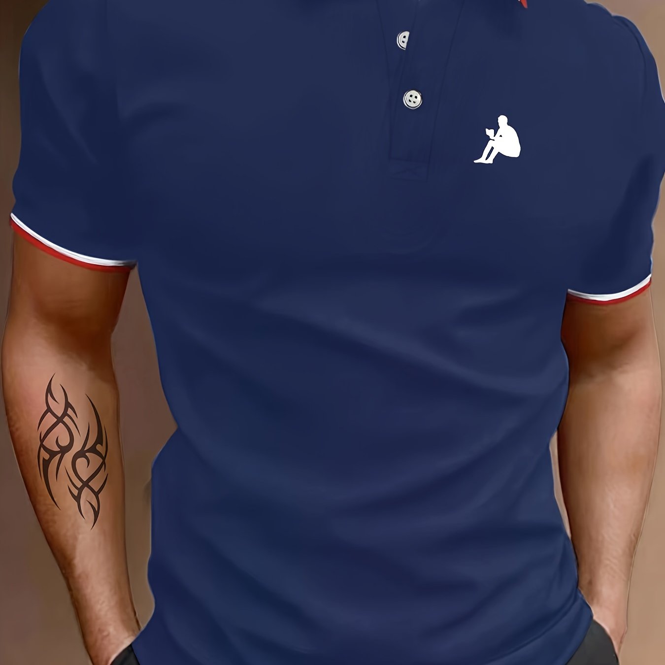 Men's Breathable Golf Short Sleeve Shirts Sports Top