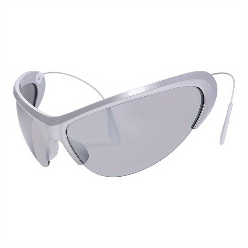 Y2K Semi Rimless Sunglasses UV400 Sun Shades