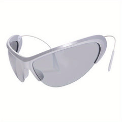 Y2K Semi Rimless Sunglasses UV400 Sun Shades