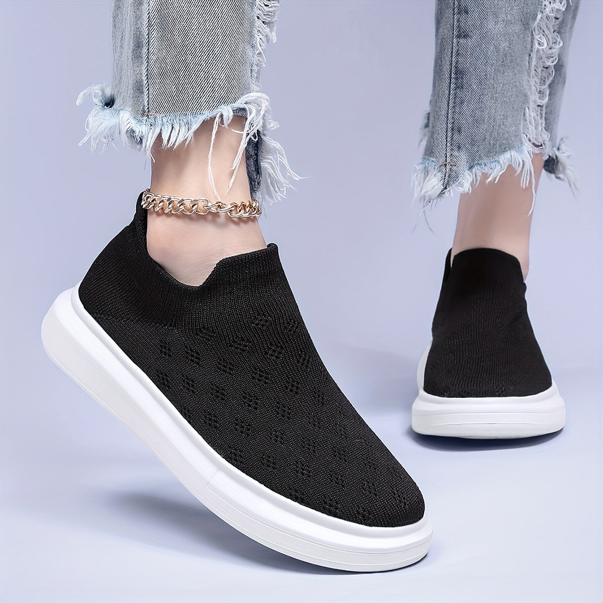 Women's Mesh Breathable Walking Shoes Lightweight Skate Shoes