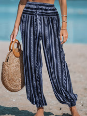 Floral Print Joggers Drawstring Pants