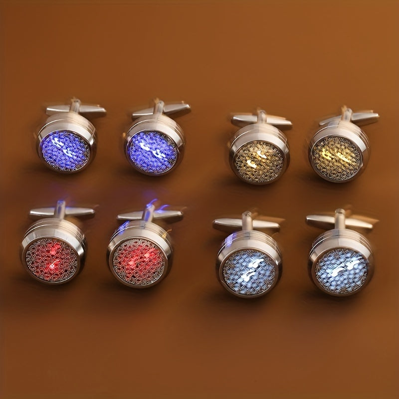 Golden Stainless Steel Cufflinks for Men