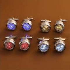 Golden Stainless Steel Cufflinks for Men