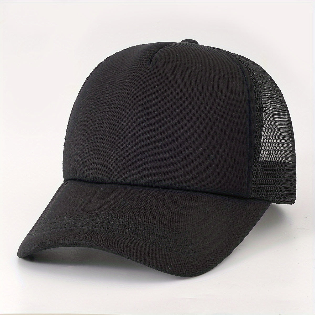 Block Baseball Cap Unisex Sunshade Couple Trucker Hats Adjustable Lightweight