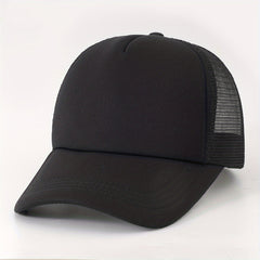 Block Baseball Cap Unisex Sunshade Couple Trucker Hats Adjustable Lightweight