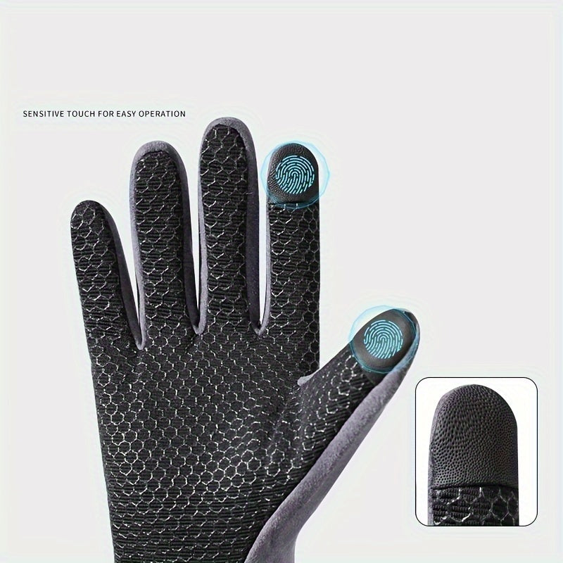 Warm Waterproof Fishing and Cycling Gloves