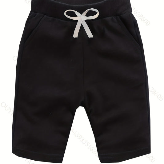 Boys Sports Shorts Drawstring Waist Soft Comfortable Breathable Summer
