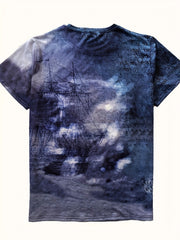Men's Keep Calm and Carry On Print Short Sleeve T-shirt